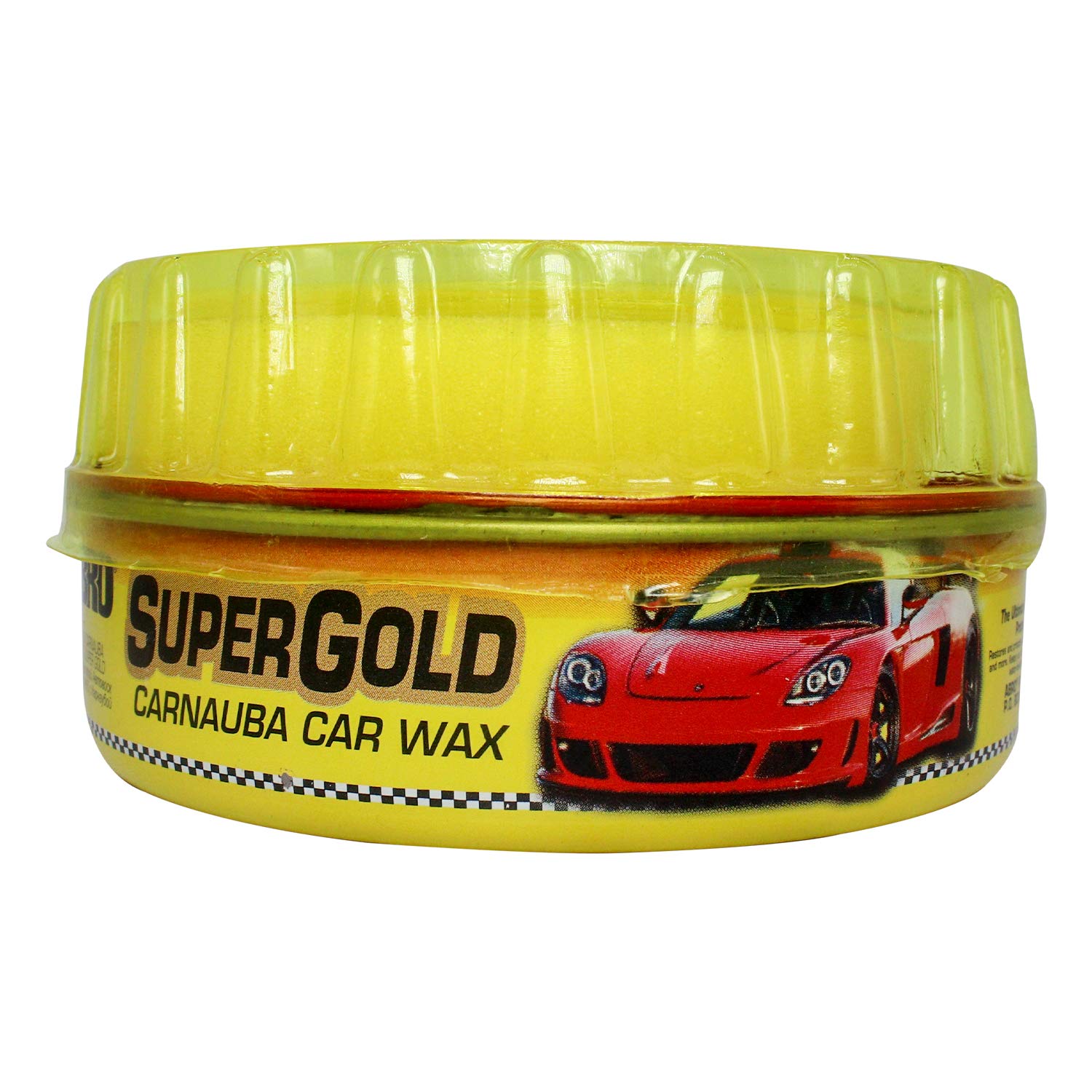 ABRO PW-400 Supergold Carnauba Car Wax for Gloss Shine and Water-Beading Protection Ideal for All SUV Bike & Auto (230g)