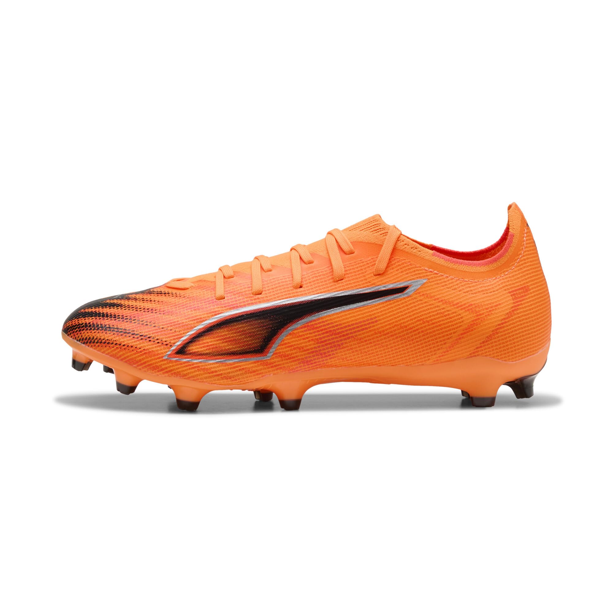 Puma Unisex Ultra 6 Match Fg/Ag Fußballschuh, Heat Fire Puma schwarz Leuchtend rot, 47 EU