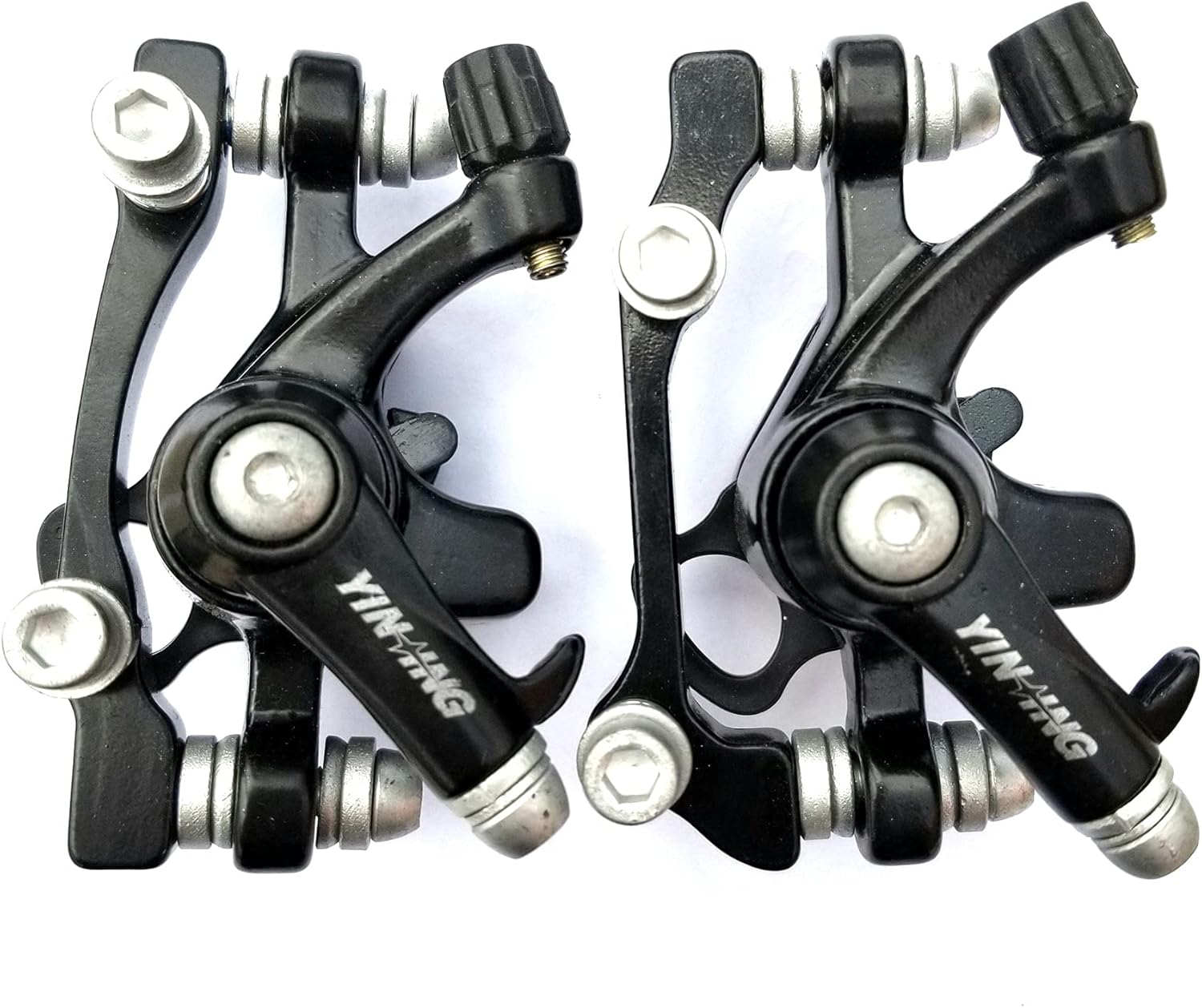 Front and Back Disk Brake Kit - 160mm for 80cc Gas Motorized Bicycle - Freewheel Threaded Hubs Hole Distance of 48mm (Yinxing)