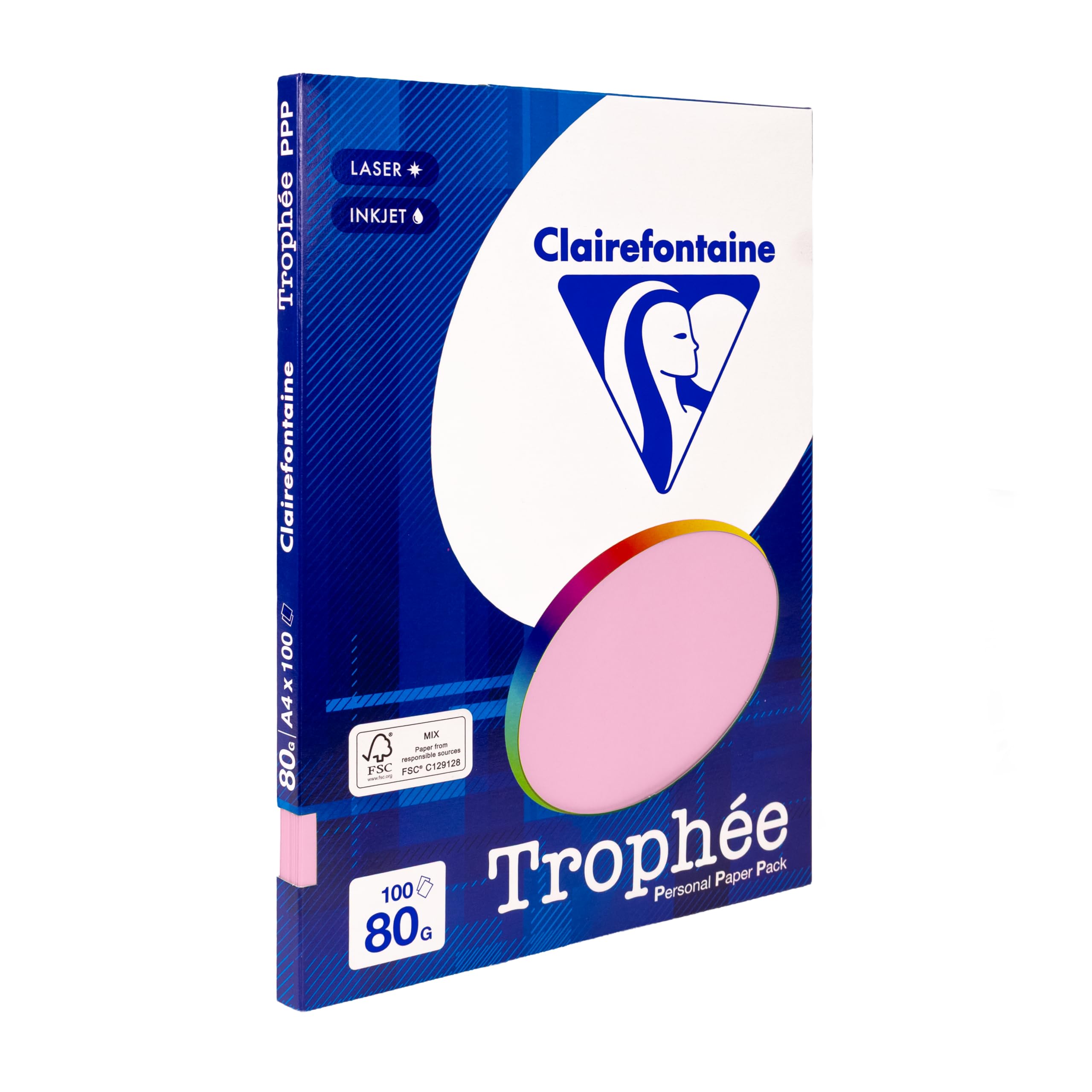 Clairefontaine Trophée Lot de 100 Mini Feuilles de Papier A4, 21 x 29,7 cm