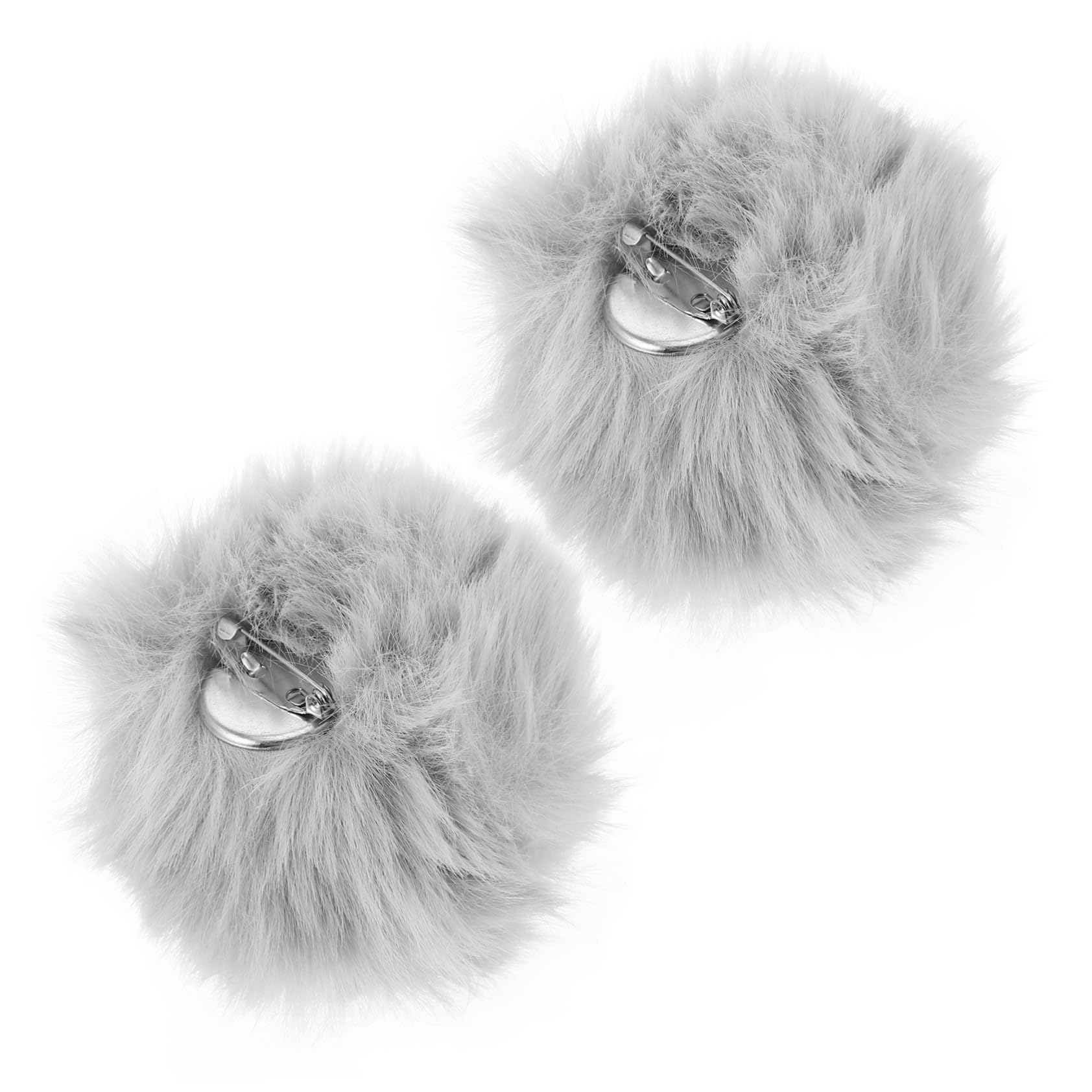 GALPADA 2pcs Plush Bunny Tail Clips Rabbit Tail Costume Accessories for Cosplay Holiday Parties Masquerades and Easy to Attach Bunny Costume Props