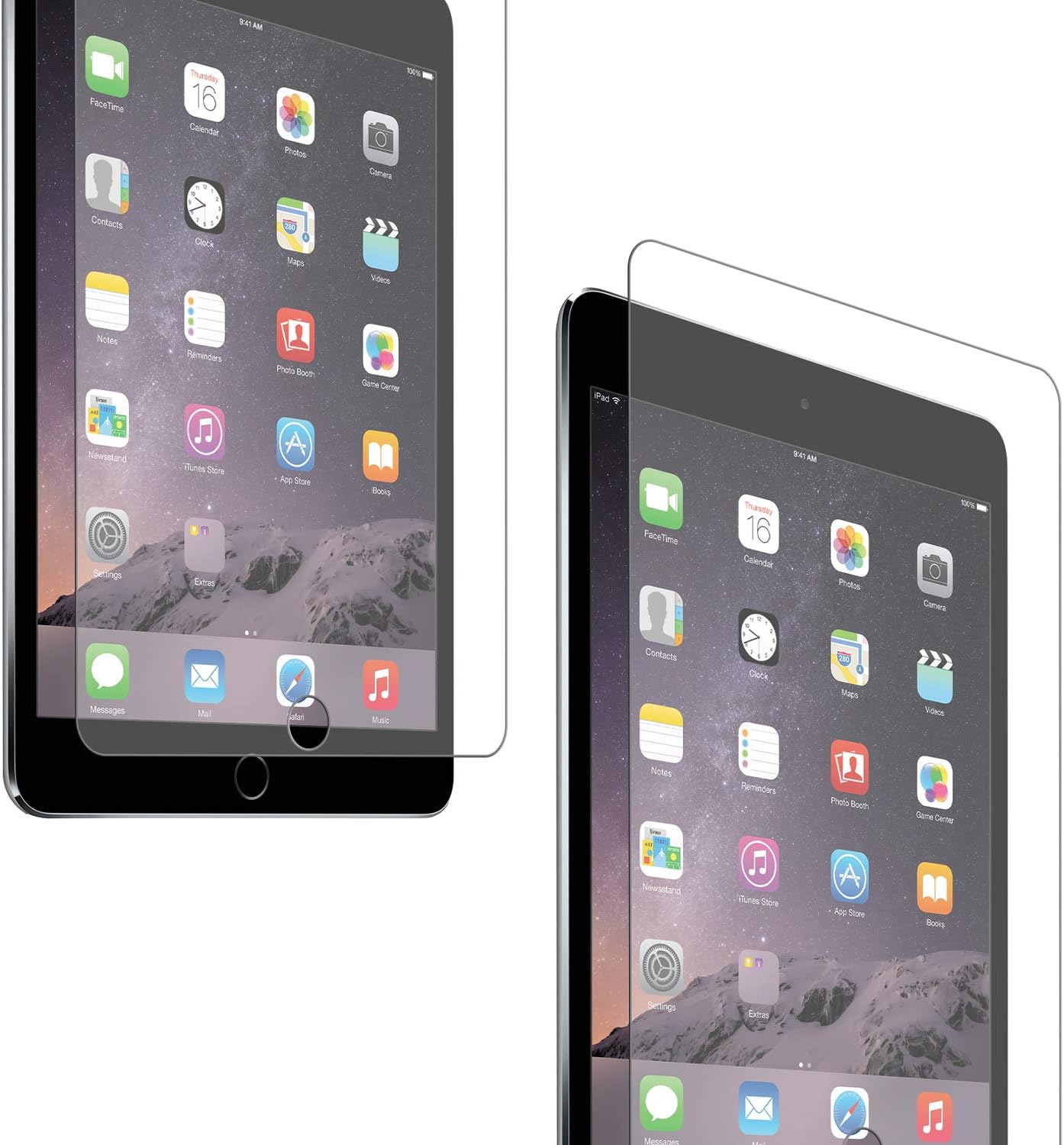 Tech Armor Ballistic Glass Screen Protector Designed for Apple iPad Air, Air 2 and iPad 9.7 Inch (2017) 1 Pack