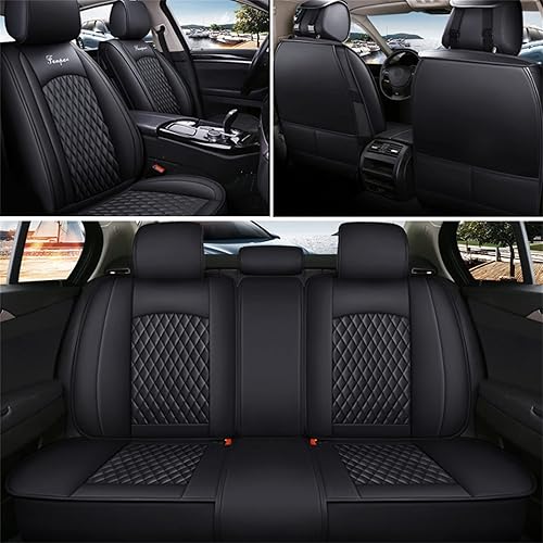 Miniatura 3 de Fundas de asiento de coche para Cadillac ATS CT6 XTS SRX XT5 CTS STS SLS DeVille Escallade Juego completo de fundas de asiento delantero trasero de