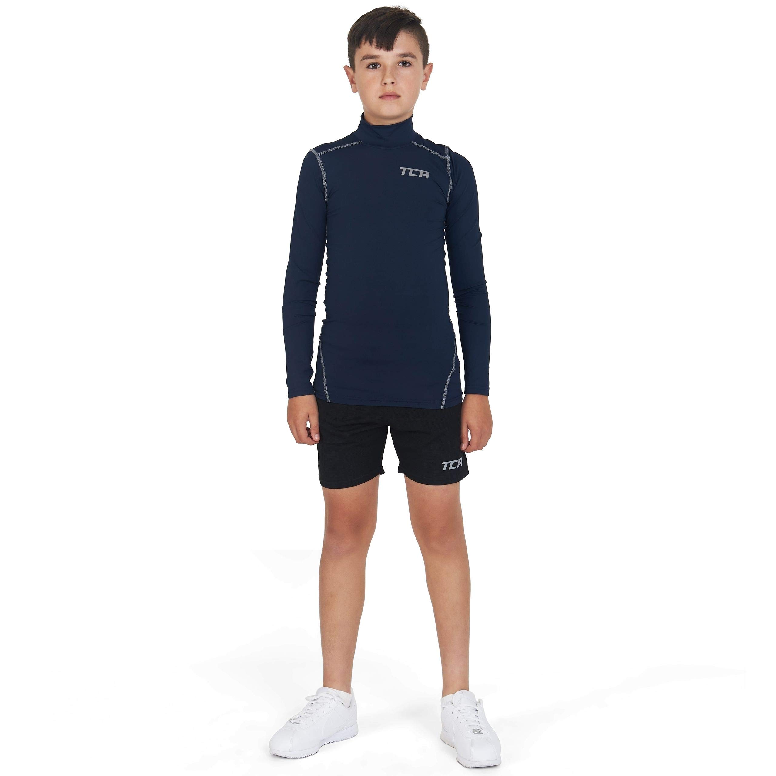 TCA PRO Performance Uomo Maglia Collo Alto a Maniche Lunghe