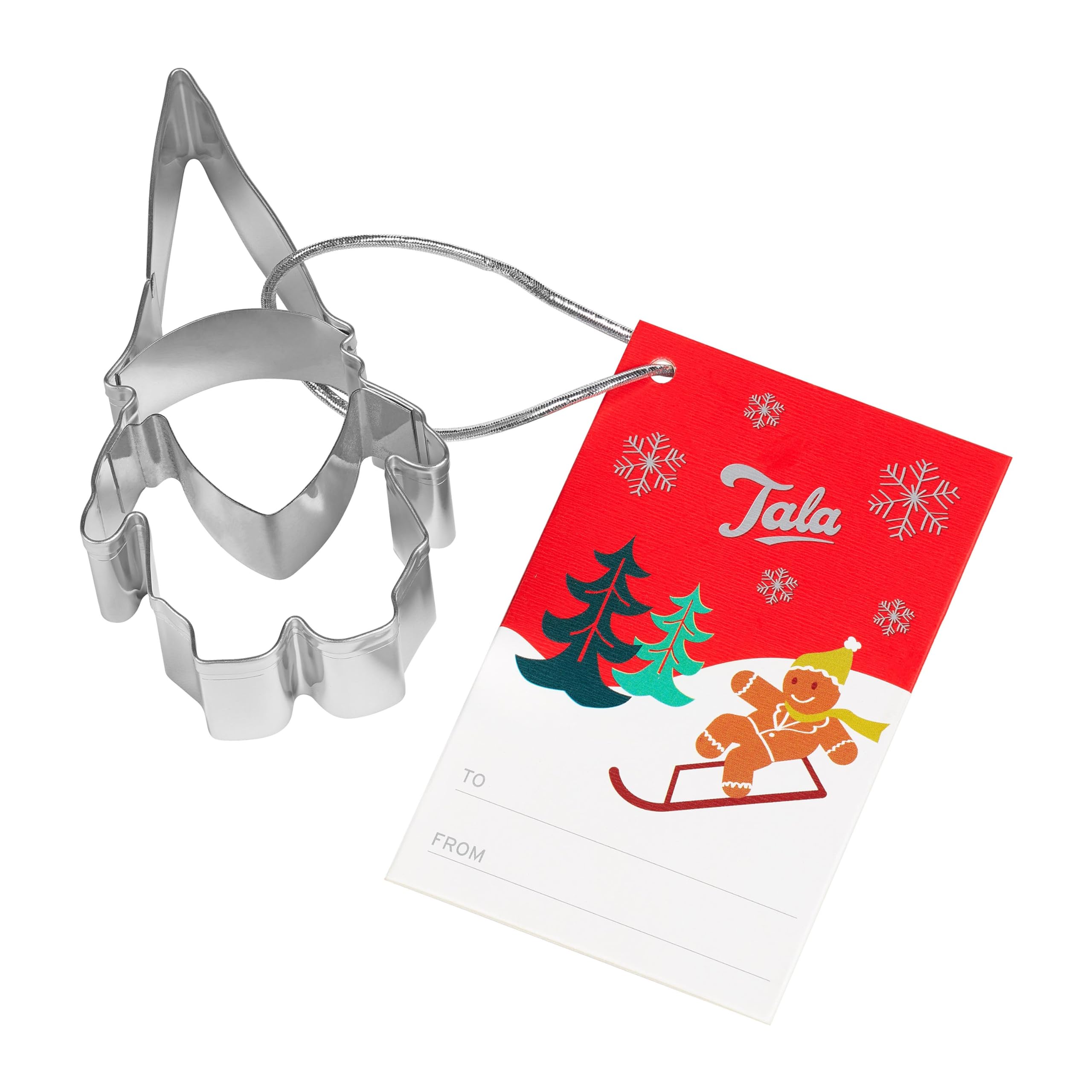 Tala Stainless Steel Christmas Gonk Cookie Cutter, 4.7 x 8.8 x 2cm, Festive Biscuit & Fondant Cutter, Durable Metal, Ideal for Homemade Christmas Baking