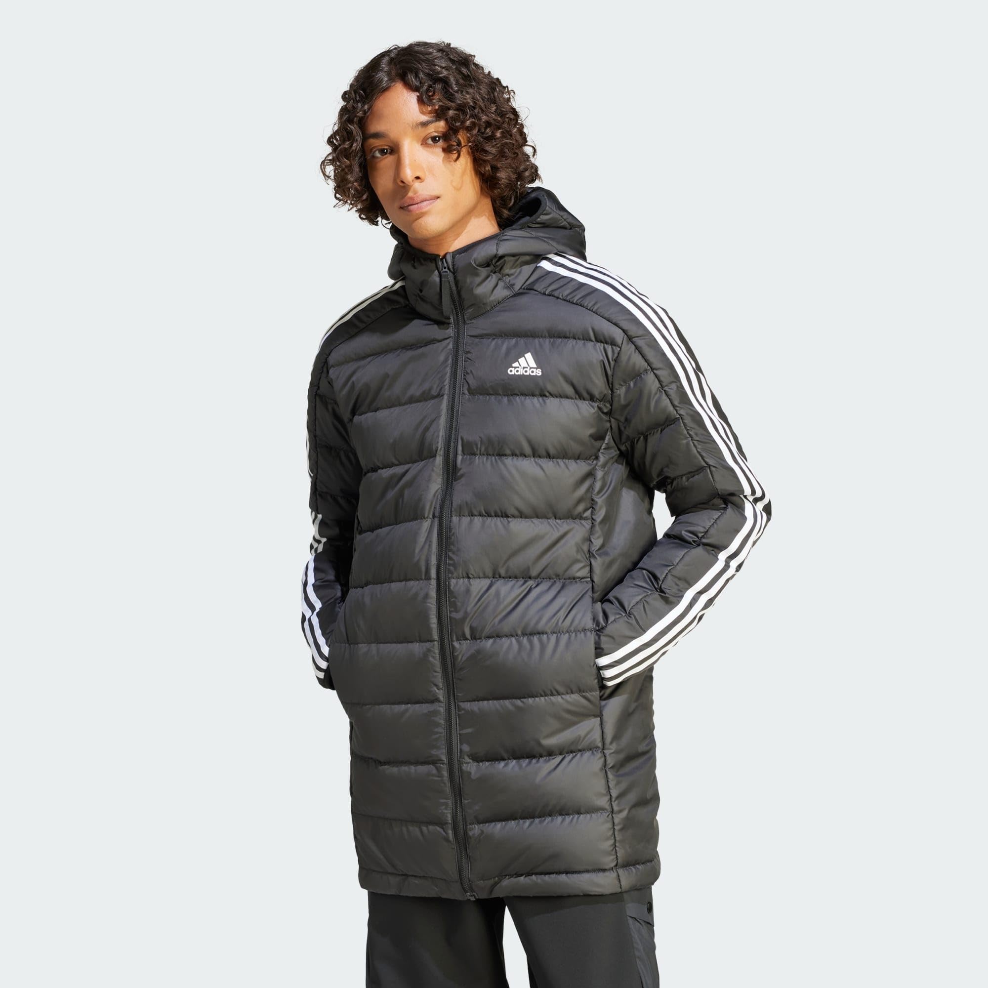 adidas Essentials 3-stripes Light Down Hooded Parka Chaqueta de plumón Hombre