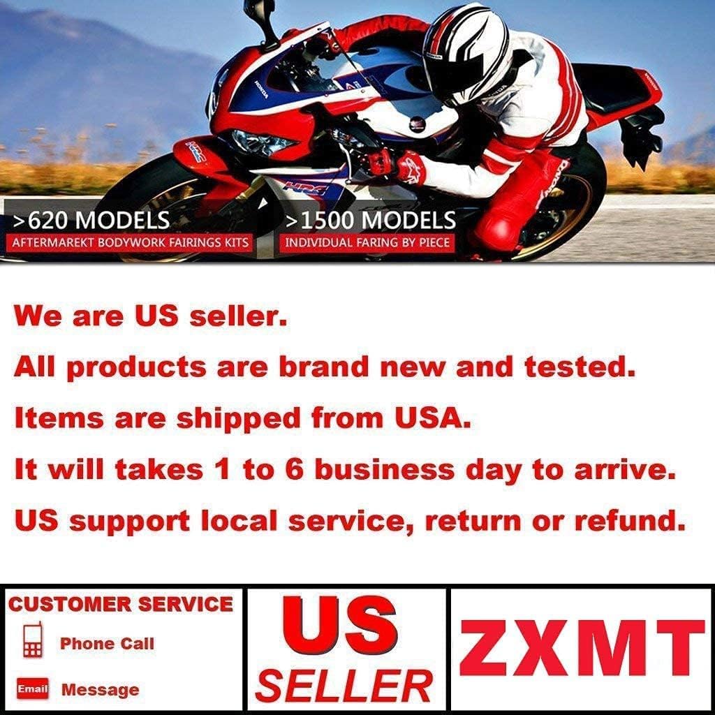 ZXMT Glossy Black Motorcycle Fairing Bodywork Kit Fit For Kawasaki Ninja 650R ER-6F 2009 2010 2011/ZX400-09