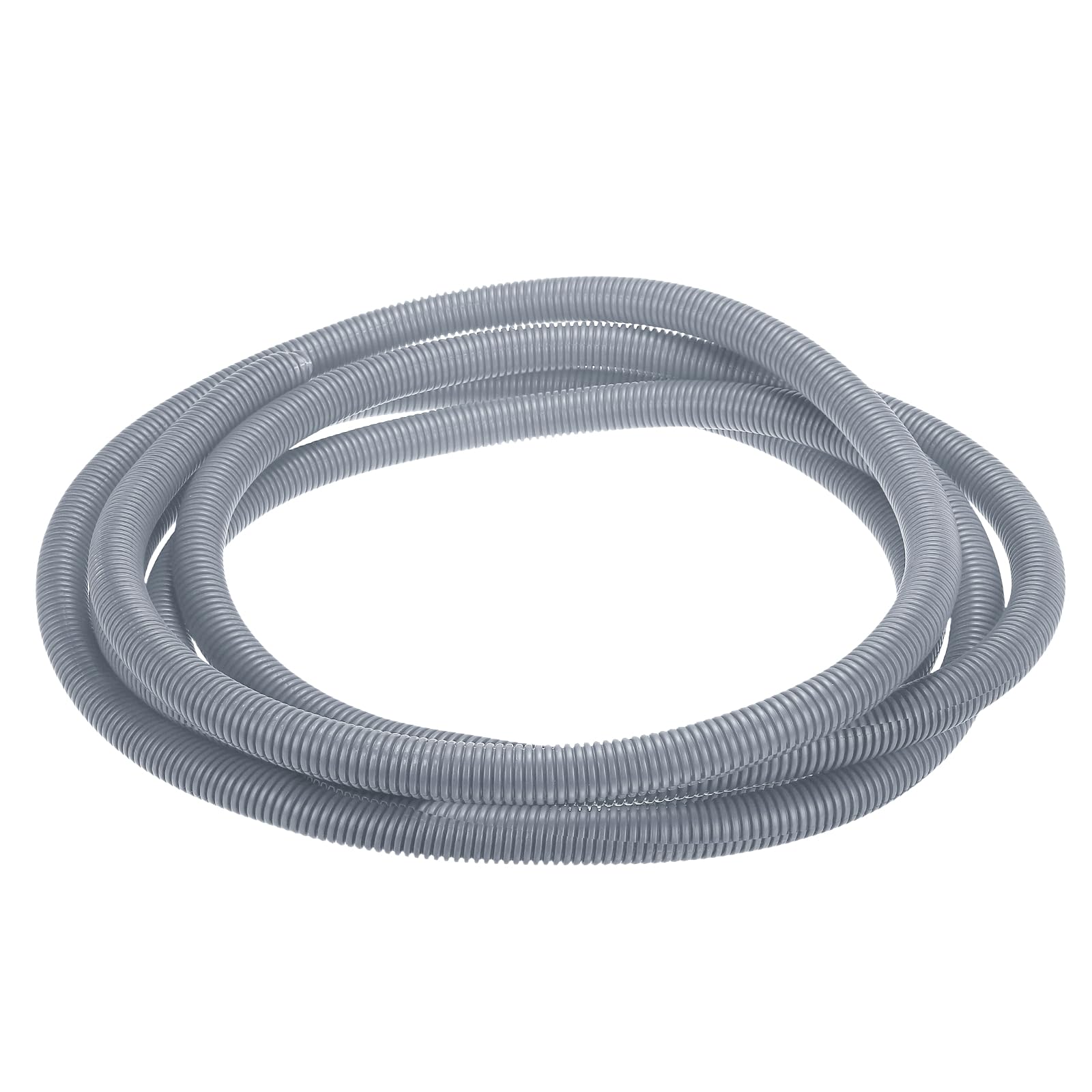 QUARKZMAN Gaine Fendue pour Câbles 1"(23mm) DI 20FT(6m) Gaine Protectrice Résistante À La Chaleur Et Au Froid -40F À 257F Conduit Flexible en Plastique Protecteur De Câbles Électriques, Gris