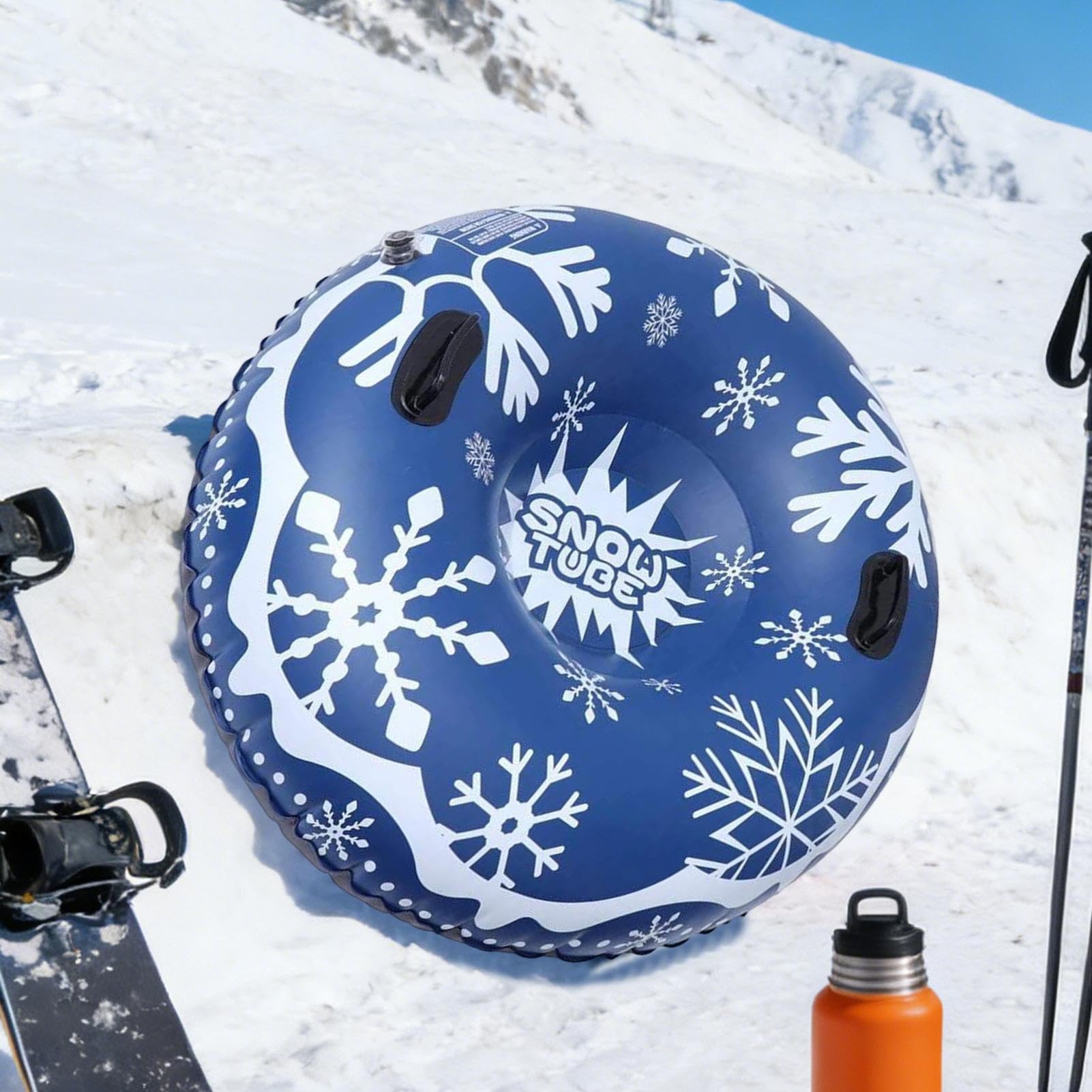 Tubo da neve – anello gonfiabile per tubo di neve per l'inverno | anello per slittino all'aperto – per uso invernale sul vialetto pedonale piscina durante riunioni feste e sport