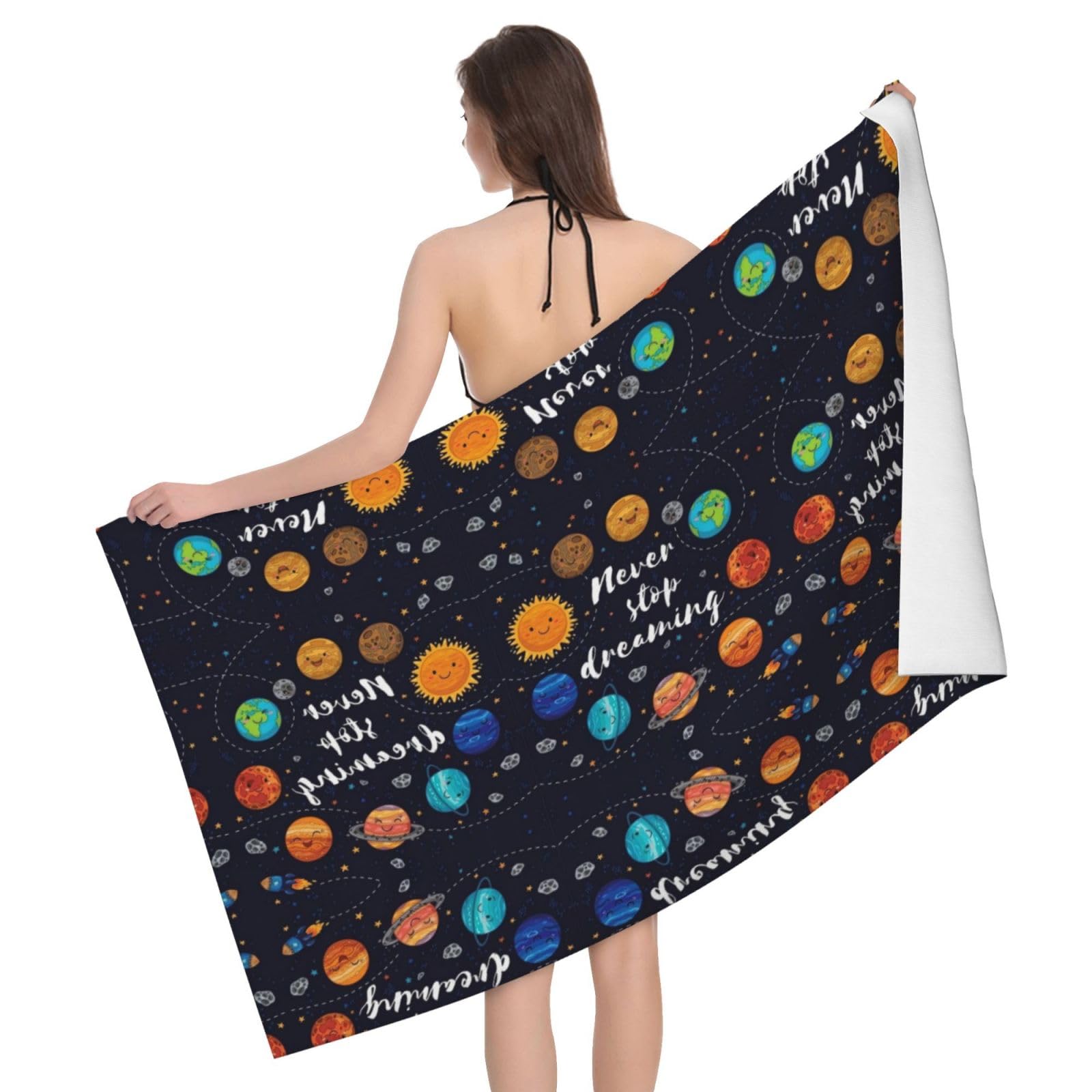 Drap de bain Cute Planet idéal pour pique-nique et piscine