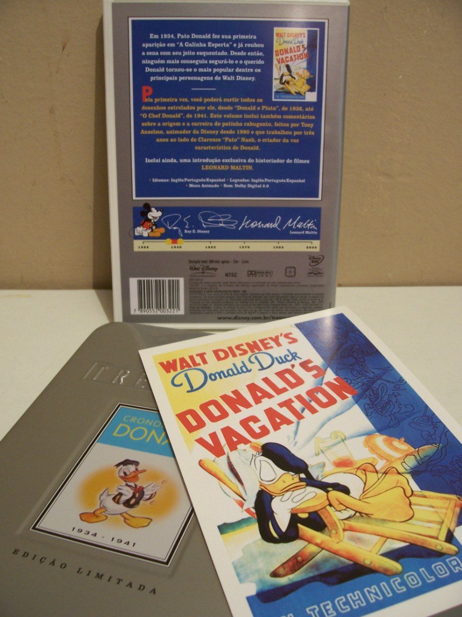 Walt Disney Treasures - The Chronological Donald, Volume One (1934 - 1941) (2004) METAL CASE IMPORT