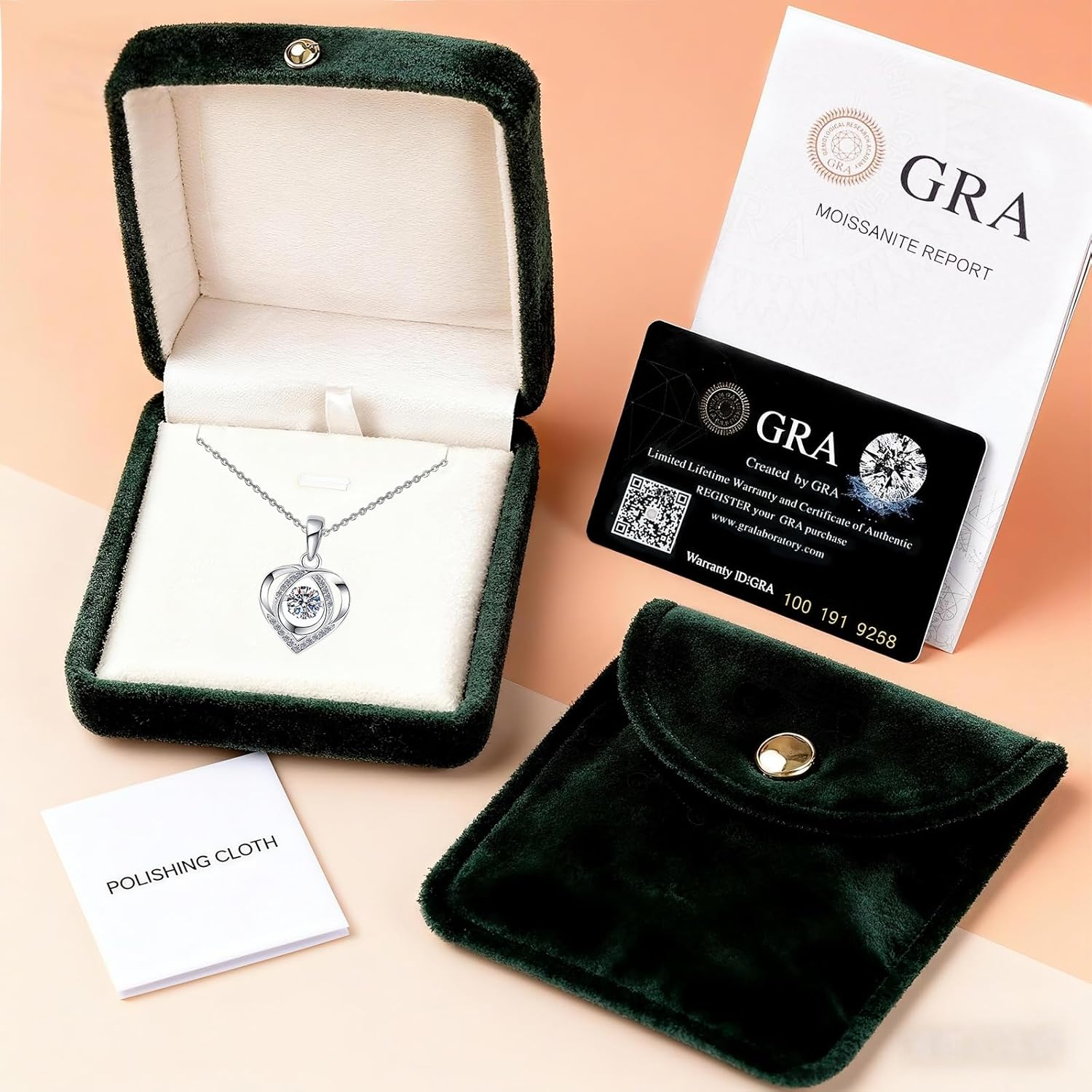 Heart Moissanite Pendant Necklace for Women, Jewelry Birthday Gift Idea for Wife Girlfriend Mom Daughter Best Friend on Valentine‘s Day, Anniversary, Christmas, Wedding, 925 Sterling Silver - Image 6