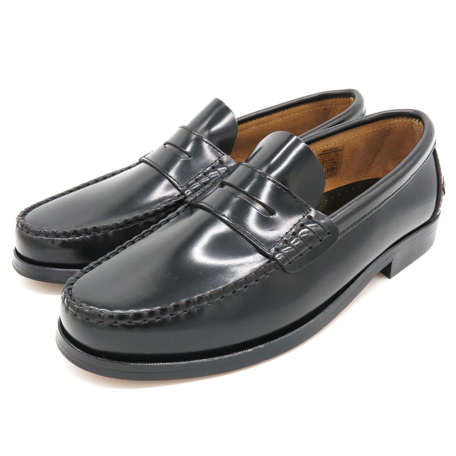 Made in Spain - Scarpe Mocassini Uomo Eleganti Penny-Loafer in Vera Pelle con Suola in Cuoio Cucito 800 Fatto in Spagna