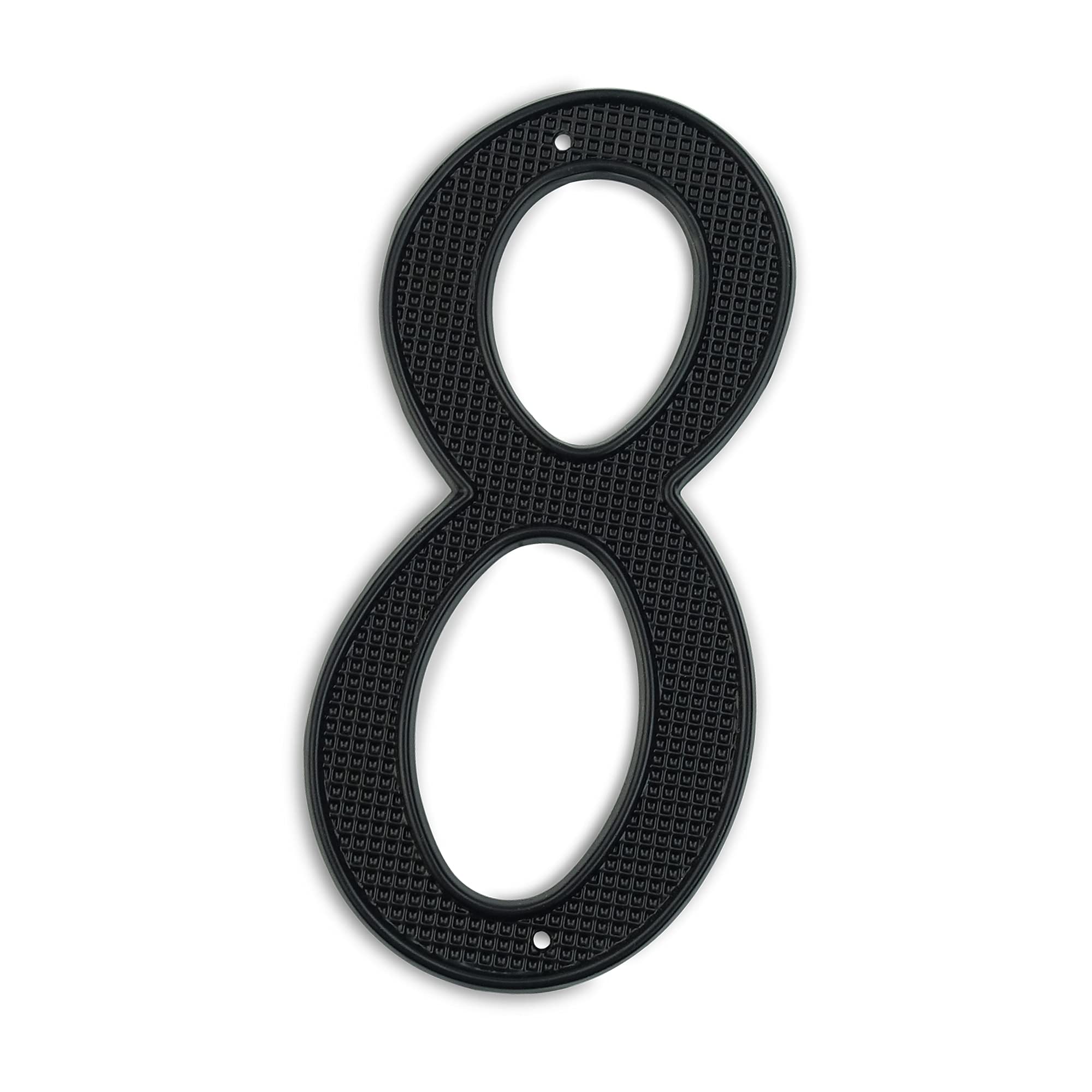 HASWARE House Number Sign 4 inch Modern Door Numbers Signage Plaque Street Home Address Numerals Zinc Alloy (8, Grid Black)