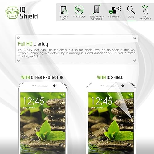 Miniatura 15 de IQShield Paquete de 2 protectores de pantalla para Samsung Galaxy S22 Plus/S22+Plus 5G, fácil instalación, desbloqueo de huellas dactilares