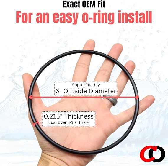 Captain O-Ring Replacement WS02X23544 O-Ring for GE GXWH60T Whole House Water Filter (3 Pack)