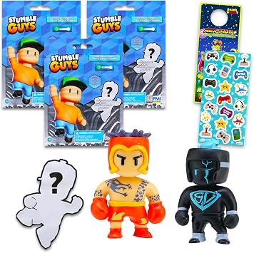 Officially Licensed Stumble Guys Party Favors Set - 3 Pack Blind Bags Plus More | Stumble Guys Mini Figures for Boys and Girls