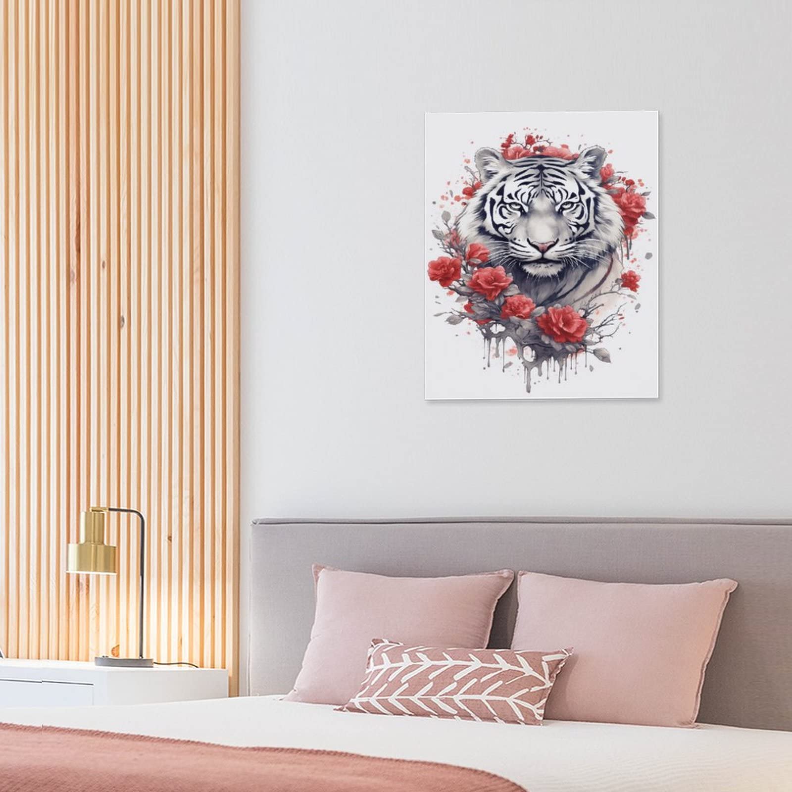 赤い猫白い犬のアートプレート絵画テクスチャーアート