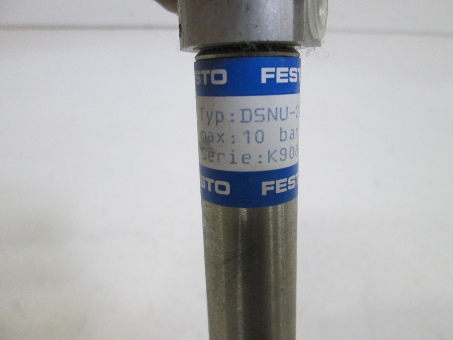 FESTO DSNU-20-160-PPV-A 10 BAR MAX, 160 MM Stroke, 20 MM Piston Diameter, Adjustable Both Ends, Cushioned, Cylinder, G 1/8 Ports, M8 Rod Thread, Male, Pneumatic, Standard