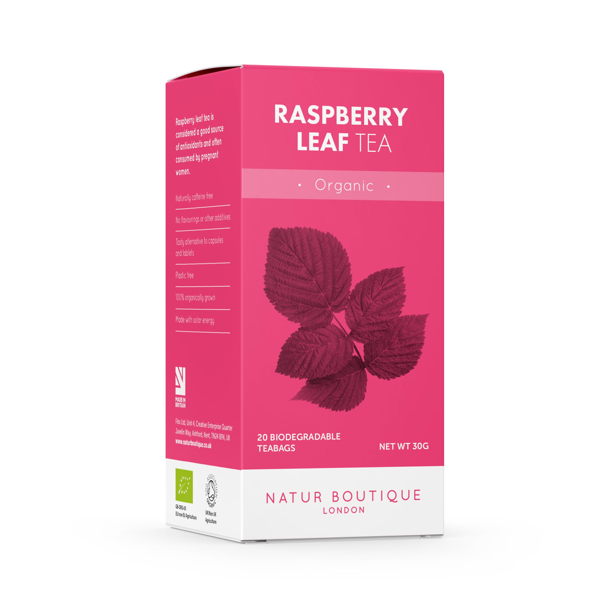 Organic Raspberry Leaf Tea 20 teabags