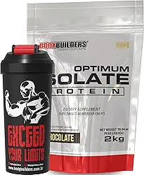Kit Optimum Isolate Whey Protein Chocolate 2kg + Coqueteleira - Bodybuilders