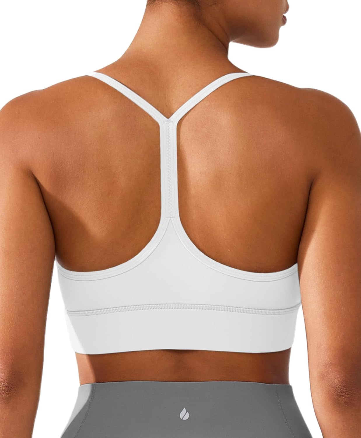 BRXL Y Back Sports Bras for Women Padded Racerback Low Impact Soft Thin Strap Workout Yoga Gym Casual