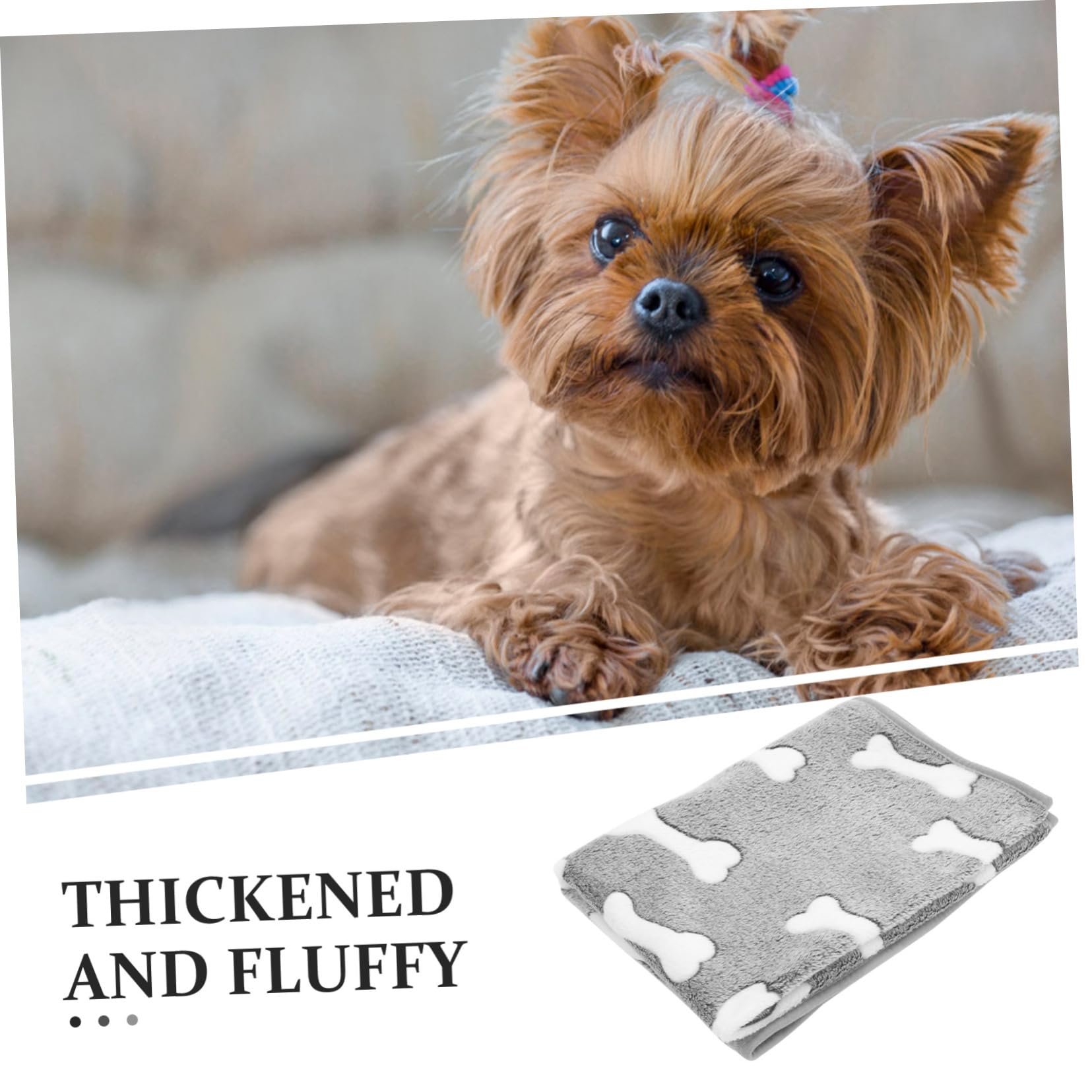 BESPORTBLE 5pièces Couverture Polaire pour Animaux Douce Et Chaude pour Chiens Et Plaid pour Canapé Et Lit