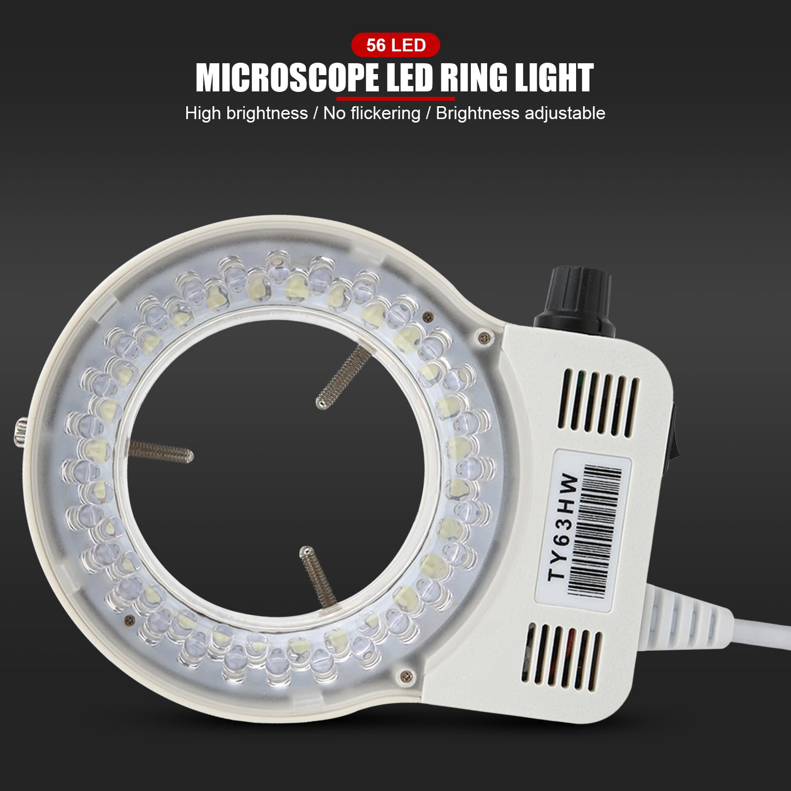 3,5 W LED Microscoop Ring Licht, Microscopen LED Lamp Helderheid Verstelbare Ring Lamp Verlichting Licht 100-240V(Europese regelgeving 3,5 W LED Microscoop Ring Licht, Microscopen LED Lamp Helderheid Verstelbare Ring Lamp Verlichting Licht 100-240V(Europese regelgeving
