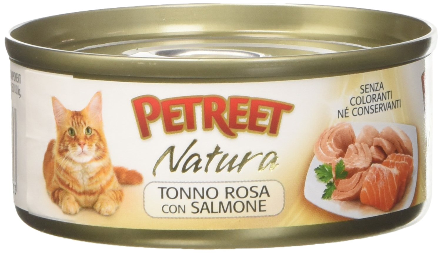 Petreet Natura Tonno Rosa Salmone - Confez. da 48 Pezzi x 70 gr