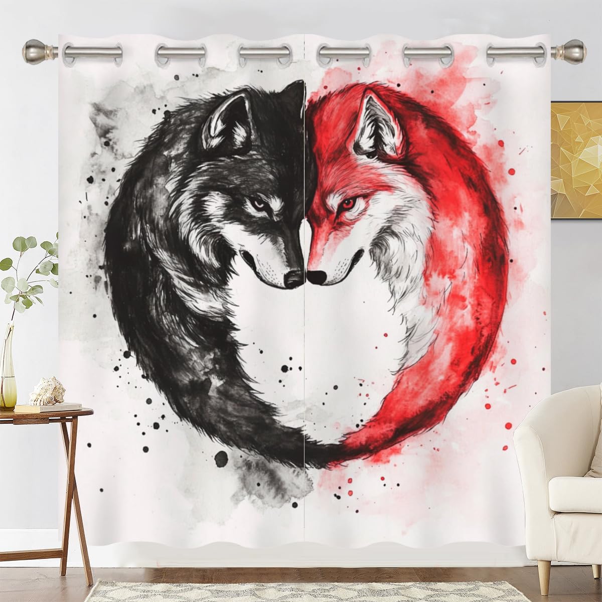 Rideau occultant thermique Wolfss : stop au froid et à la lumière dans le salon