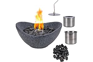DANYA B. 11-Inch Tabletop Fire Pit for Ultimate Warmth and Ambiance