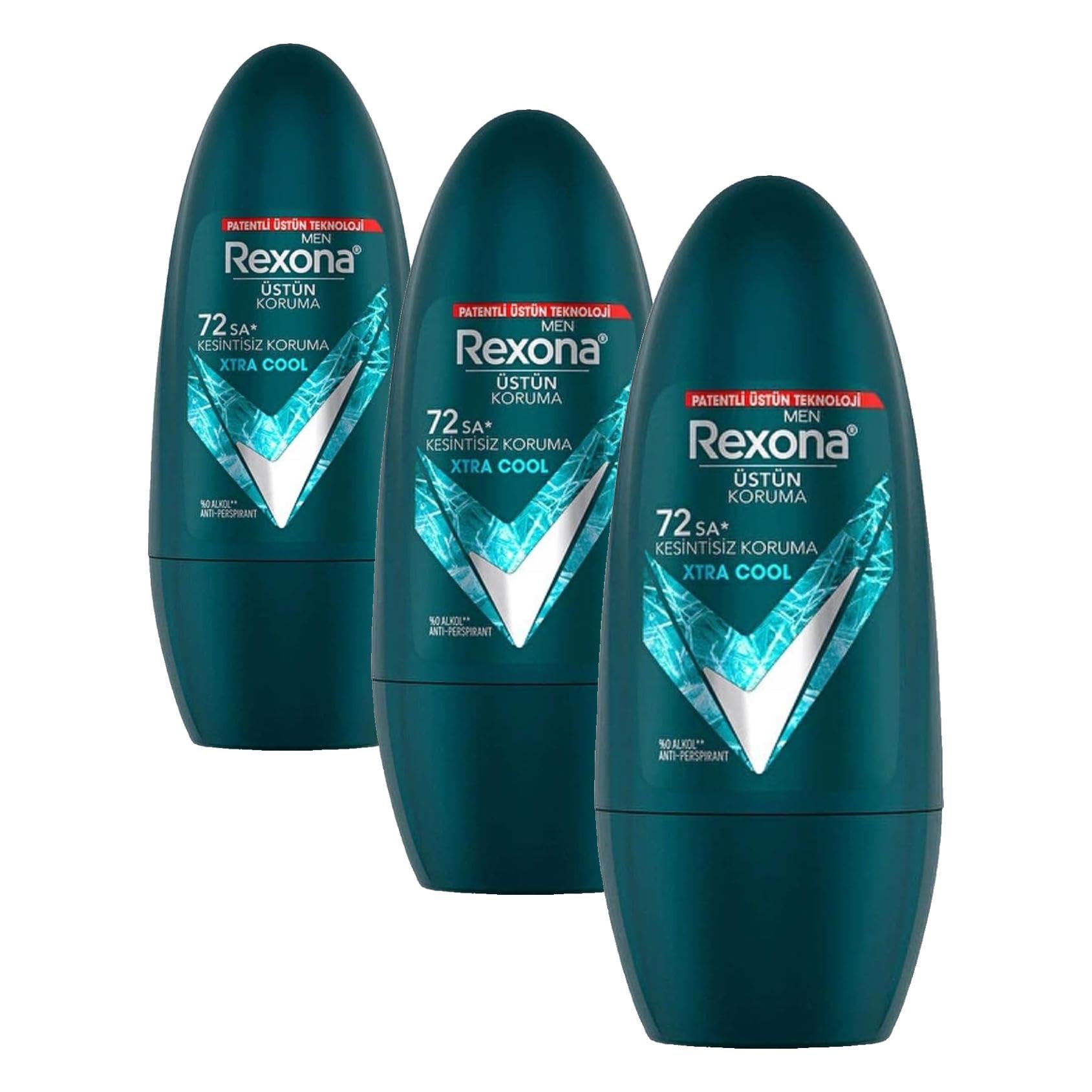 Rexona Men MotionSense Erkek Roll On Deodorant Xtra Cool 50 ml (3 paketi)