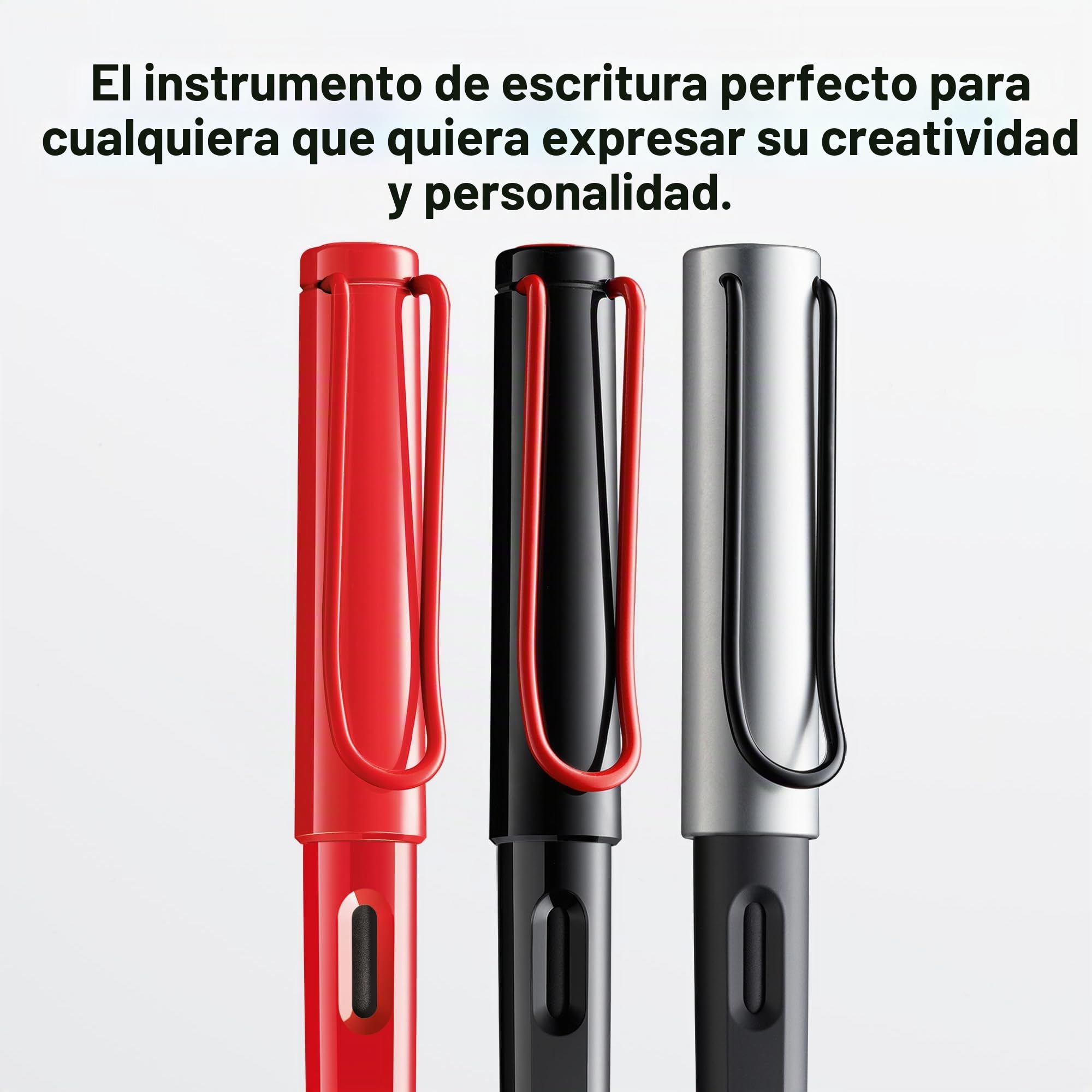 Lamy joy AL pluma caligráfica set- pluma caligráfica con 3 plumines diferentes (1,1/1,5/1,9 mm) - plumín caligráfica con empuñadura ergonómica - 5 cartuchos de tinta T 10 blue incl.