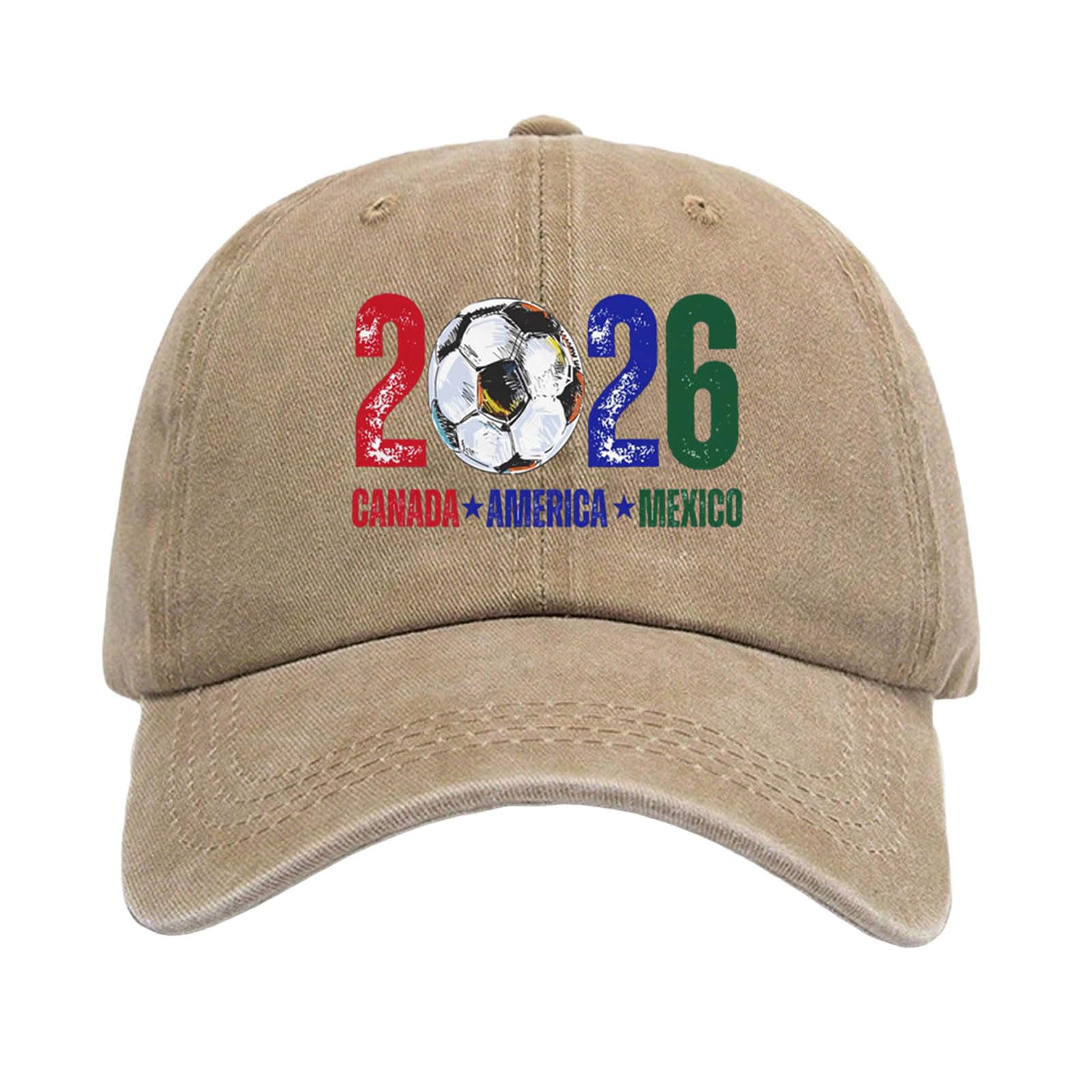 Unisex World Cup Baseball Caps Adjustable Sports Fan Hat with Embroidered Logo Outdoor Sun Protection Visor Lightweight Breathable Summer Accessory for Football Fans World Cup 2026