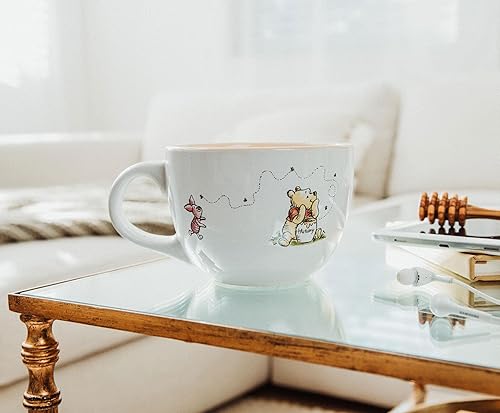 Miniatura 2 de Winnie The Pooh Disney But First Hunny - Tazón de cerámica para sopa para helado, cereales, bebidas  Capacidad para 24 onzas