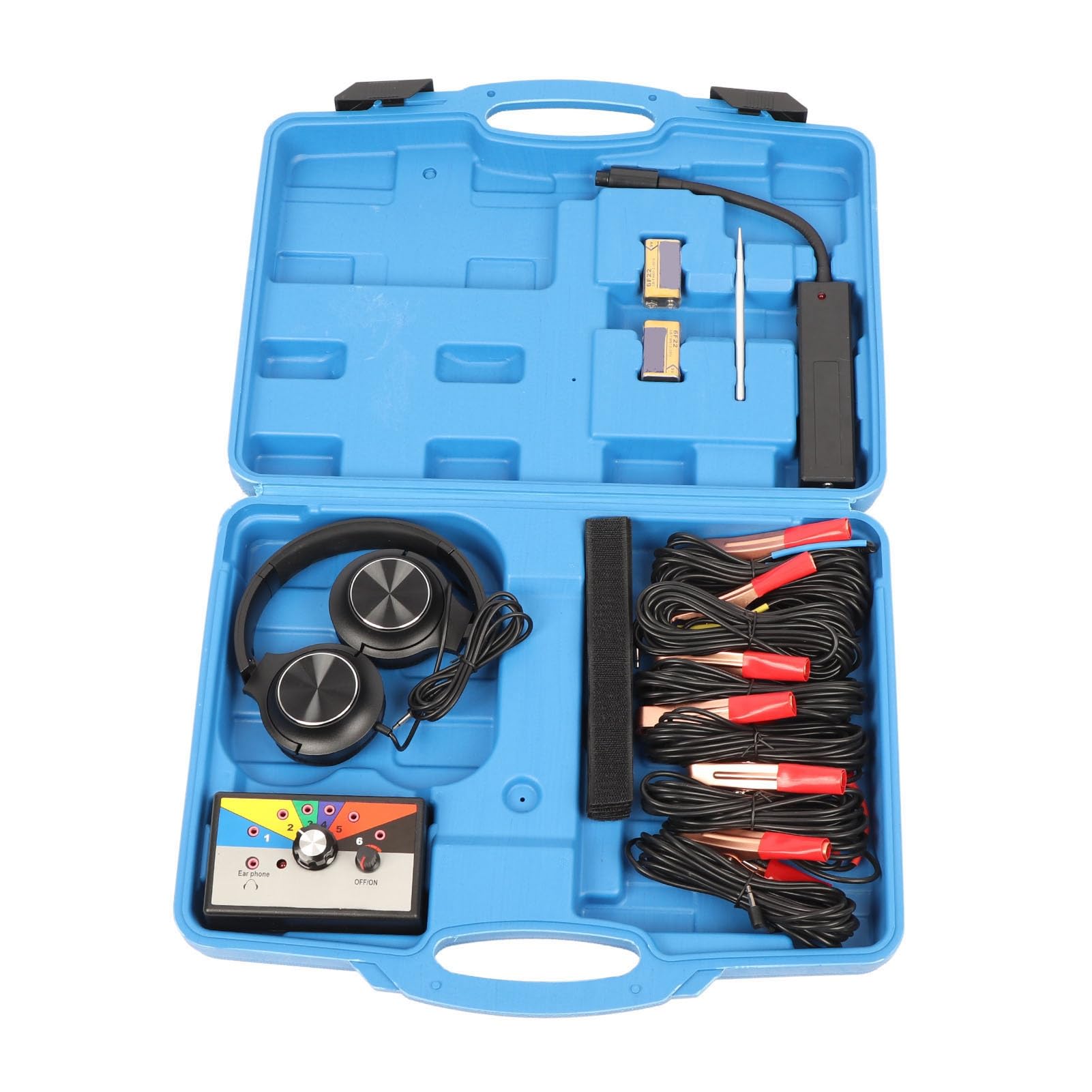 Estetoscopio electrónico Torvex, herramienta de diagnóstico de ruido del motor Alta sensibilidad 6 canales, kit de detección de ruido mecánico anti interferencia