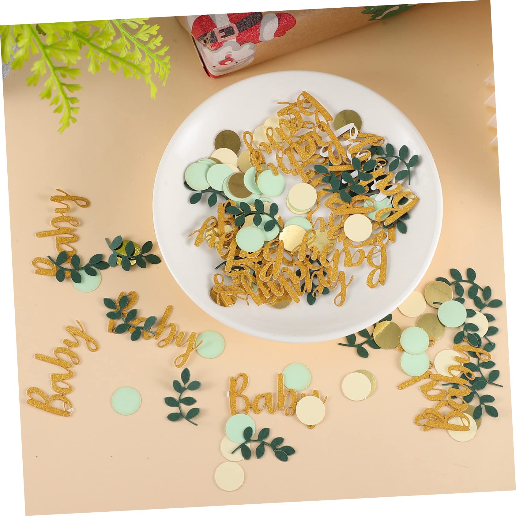 Amosfun 10sätze Shower Konfetti Dekorationen Konfetti Buchstaben Und Kreisformen Für Babyparty Tischdeko Gender Reveal Und Feierlichkeiten