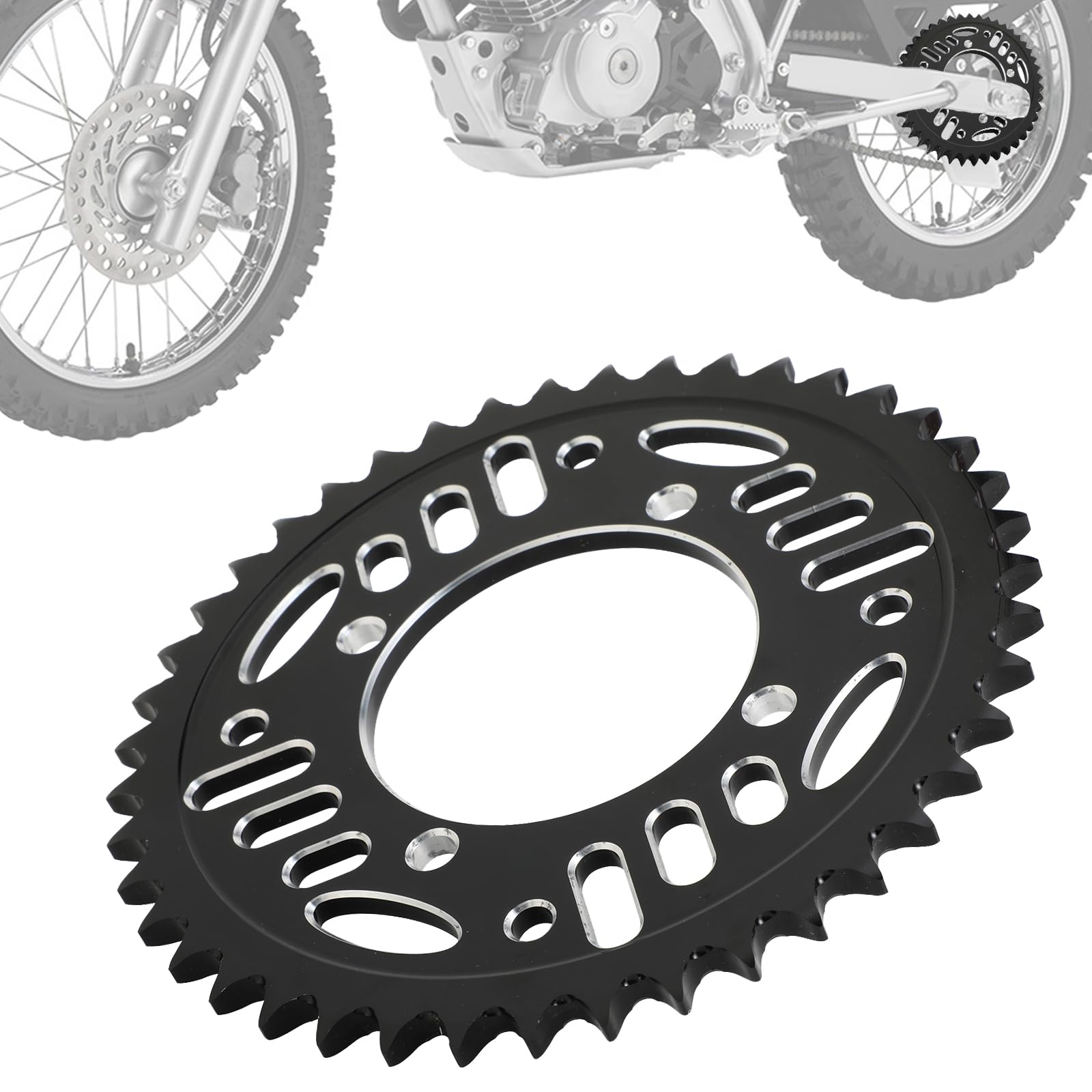 Amazon.com: IUVWISN Motorcycle 428 43T Rear Chain Sprocket 76mm