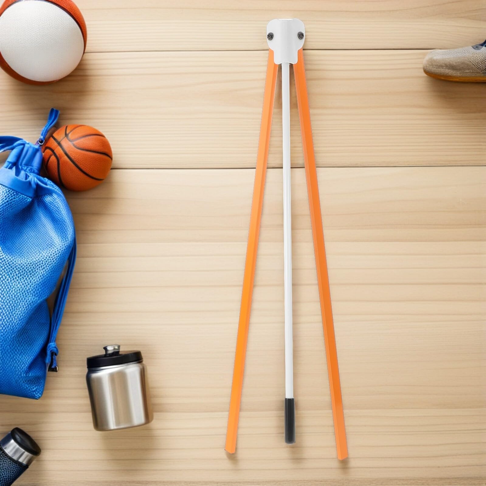 Abaodam Supporto per Calci da Calcio Regolabile Accessorio per Allenamento di Calcio e Rugby Materiale Metallico Stabile e Portatile per Squadre Scuole e Allenamento in Giardino