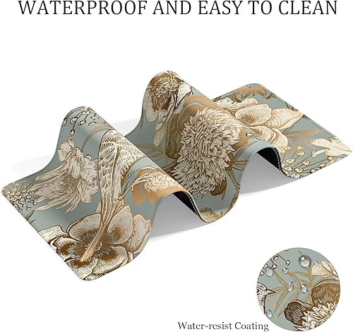 Miniatura 6 de Tapete de escritorio, 32 x 16 pulgadas, XXL extendido, grande, alfombrilla de mouse para juegos, decoración de escritorio, bonitos suministros de