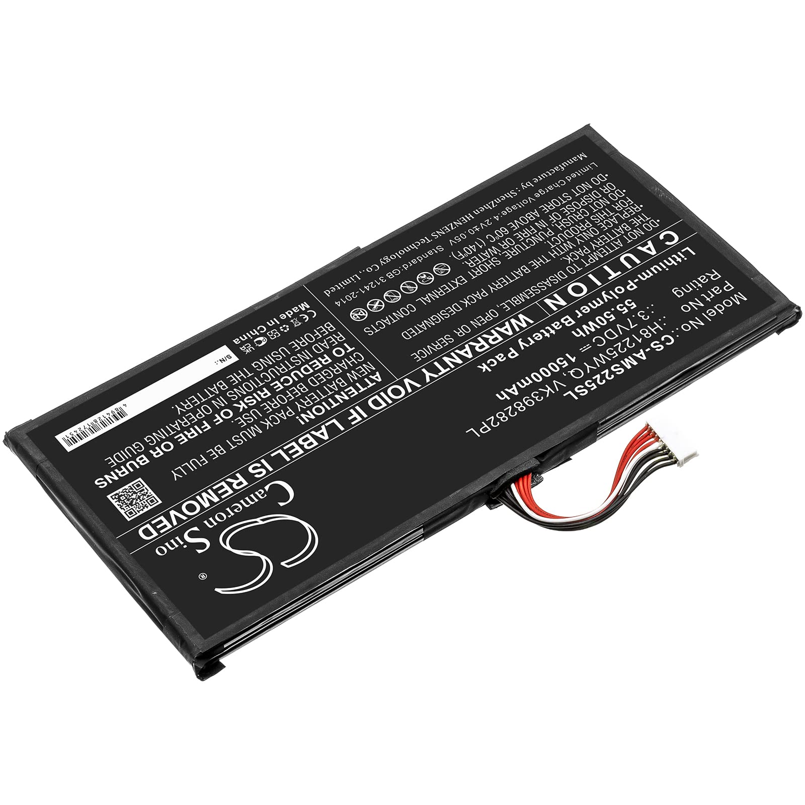 Cameron Sino - Batteria di ricambio per Autel MaxiSys Elite PN: Autel H81225WYQ, VK398282PL 15000 mAh / 55,50 Wh
