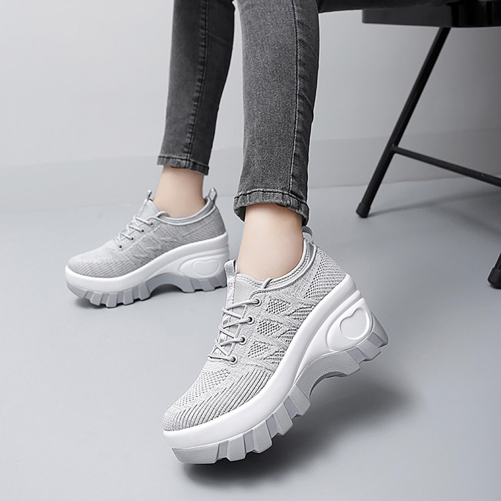 Scarpe da Ginnastica Donna Comode Traspiranti Scarpe Memory Foam Donna | Calzature Atletica in Tessuto Sintetico per Attivita Esterne Sneakers Ragazza Concezione Ergonomica Pelle Sintetica