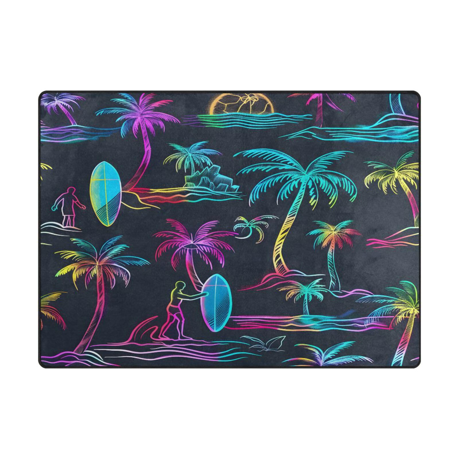 Tapis de sol doux pour salon et chambre à coucher 203 x 147 cm
