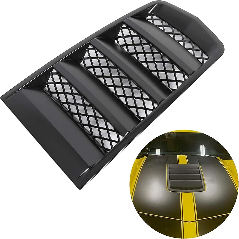 Grade frontal do capô 7BLACKSMITHS em ABS preto fosco para Chevrolet Camaro 2014–2015 – 1 unidade