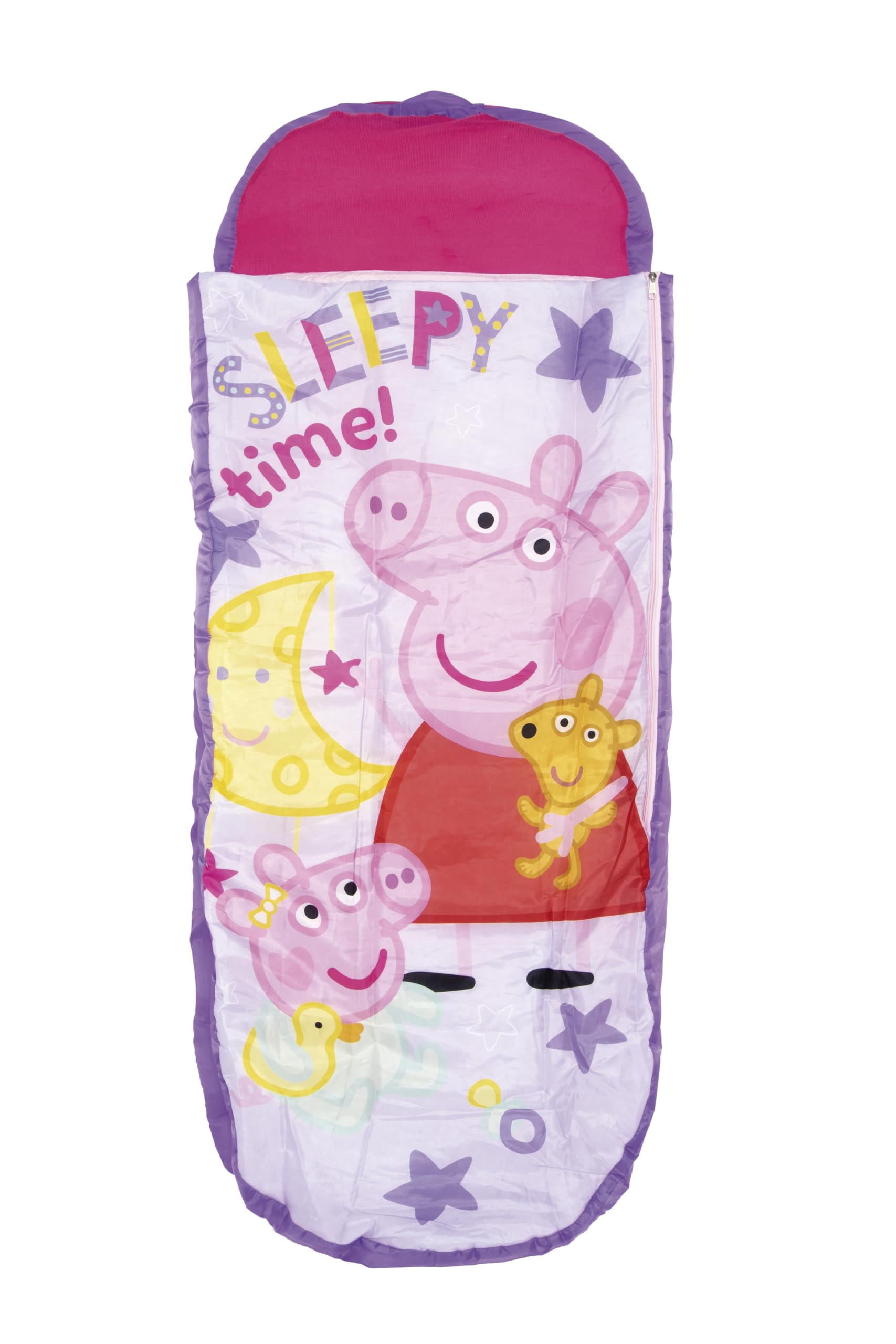 ARDITEX Peppa Pig Inflatable Air Bed and Sleeping Bag, Officially Licensed Kids Sleeping Bag for Sleepovers, Camping Air Bed, Portable with Pump, Ages 3+, Indoor Outdoor, Washable Covers