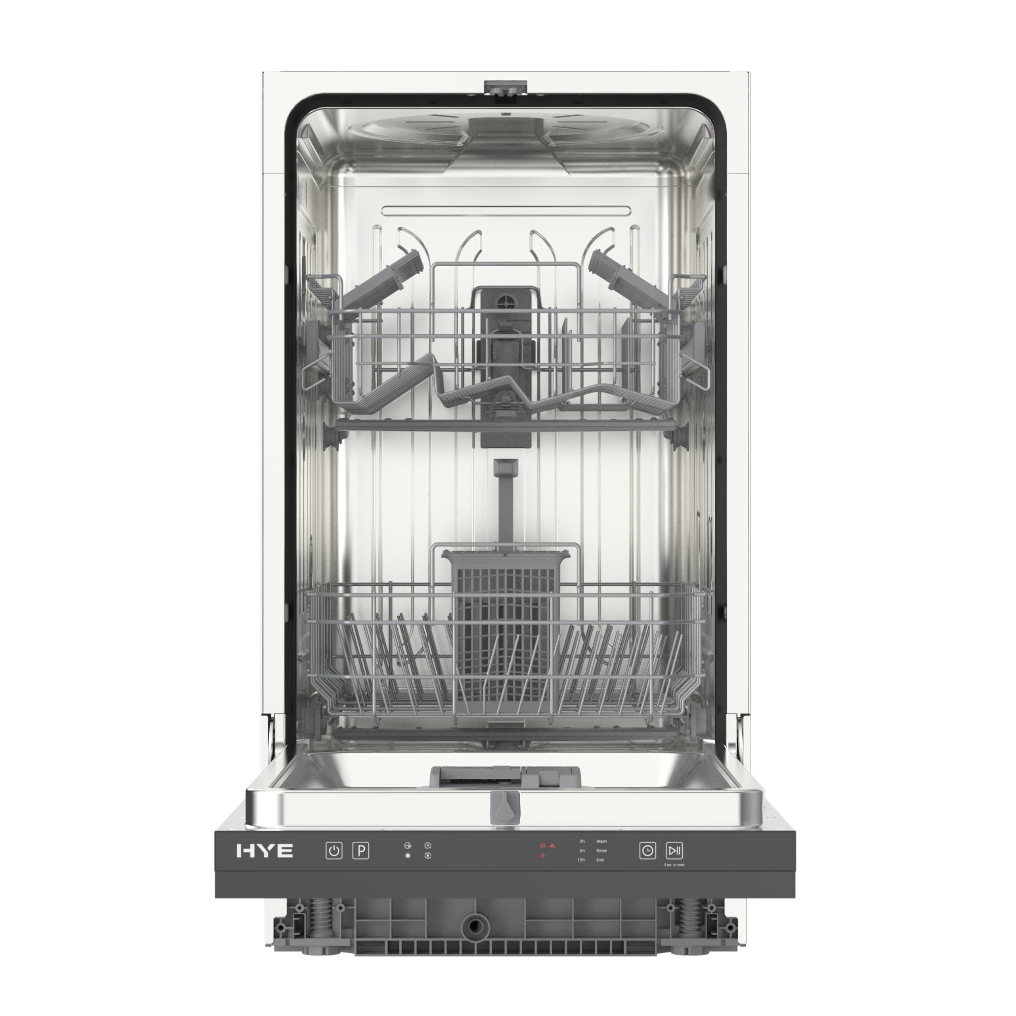 HYE Dishwasher - Freestanding Dishwasher With 14 Place Settings, 60cm, Full Size Design, White, ECO Program, Quick Wash, Quiet (49 dB) - DW0114PW25 — view 12