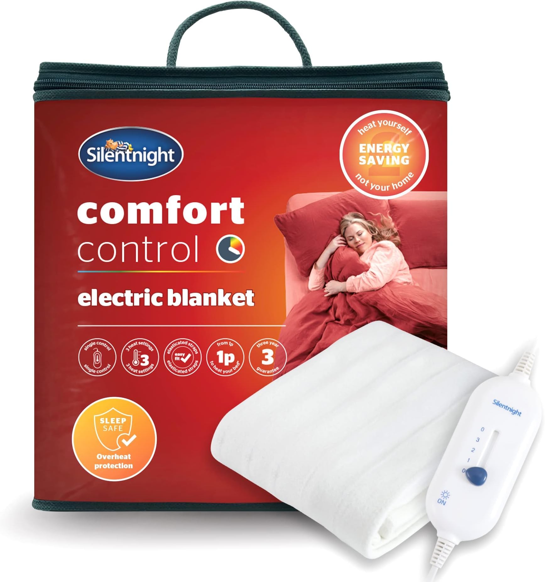 Sweet Dreams Electric Blanket Dual Controls King Bed Size 152 x 203 x