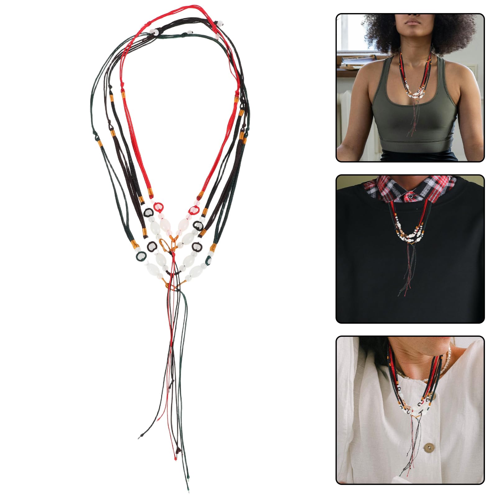 Toddmomy Ocarina Craft Hanging Strap Hand Braided Rope Material Multi-functional Diy Lanyard - Image 8