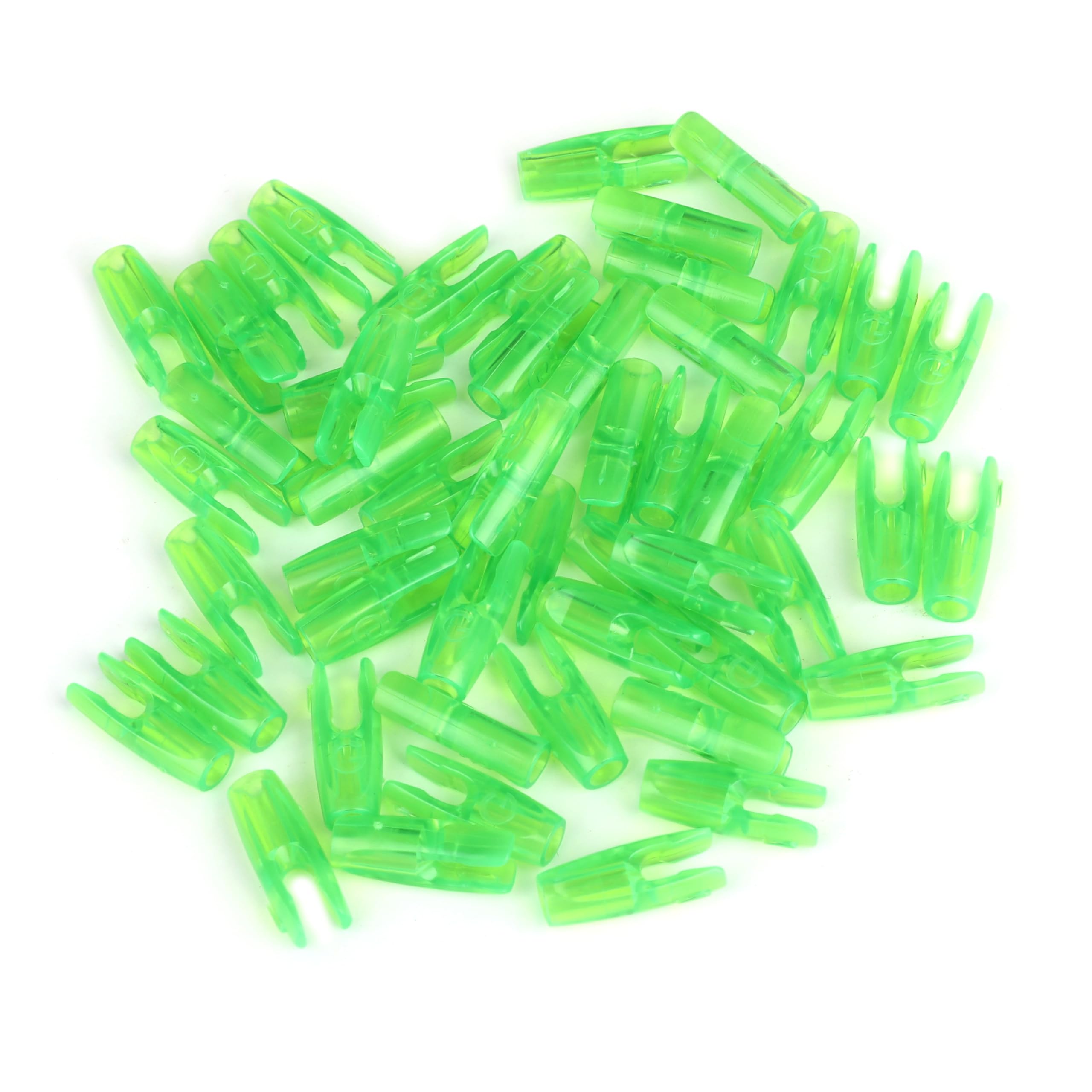 Pack de 60 flèches de tir à l'arc Nock ID 3.2mm/.126'' Queue de Remplacement pour flèches en Plastique pour Arc recourbé Arc à po Encoches