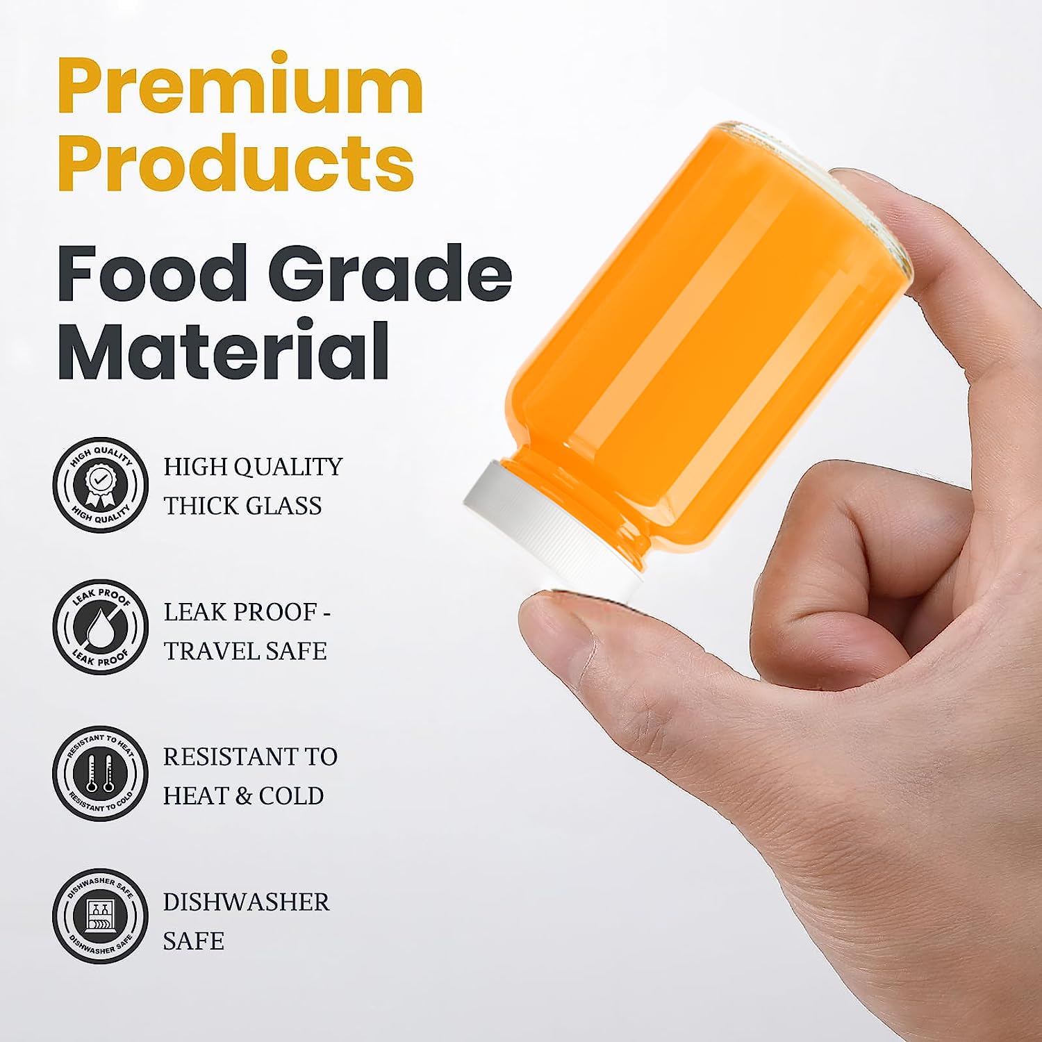 Bottiglia Marasca In Vetro Quadra Per Olio - Capacit&agrave; Lt.0,75 - Vetro